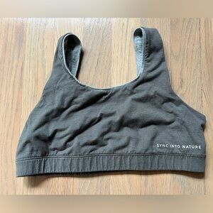 Paka Essential Scoop Neck Bralette M Forage Taupe Tencel Alpaca Cotton Blend